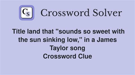 sweet crossword clue|sweet song crossword clue.